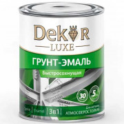 Грунт-эмаль по ржавчине быстросохнущая зеленая 0,9 кг, DEKOR SPRINT 30 минут 