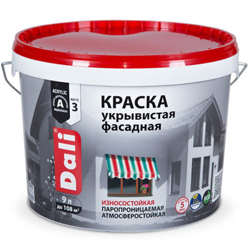 Краска DALI фасадная матовая укрывистая 2,5 л