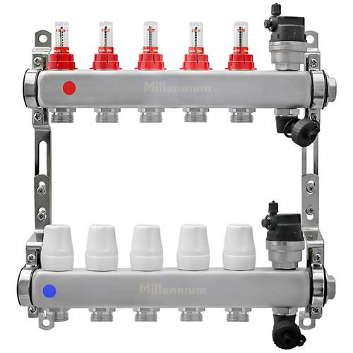 Коллекторная группа Millennium 1 на 5 выхода квадратная