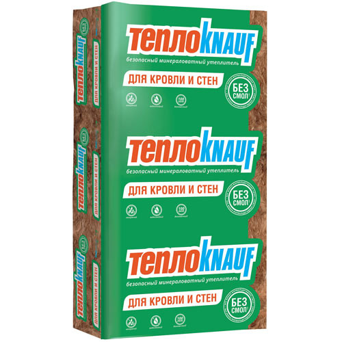 Утеплитель ТеплоKNAUF для Кровли и Стен плита 100*610*1230 (6 м2)