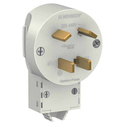 Вилка силовая СП Blanka 3Р+N 32А 400В белая