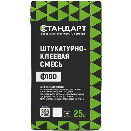 Штукатурно-клеевая смесь Ф100 Стандарт (25 кг)