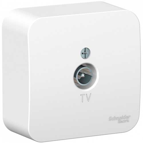 Розетка TV открытой установки Schneider Electric Blanca белый 