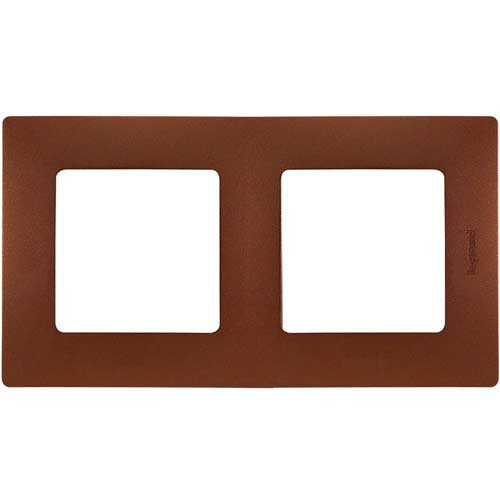 Рамка двойная Legrand Etika какао