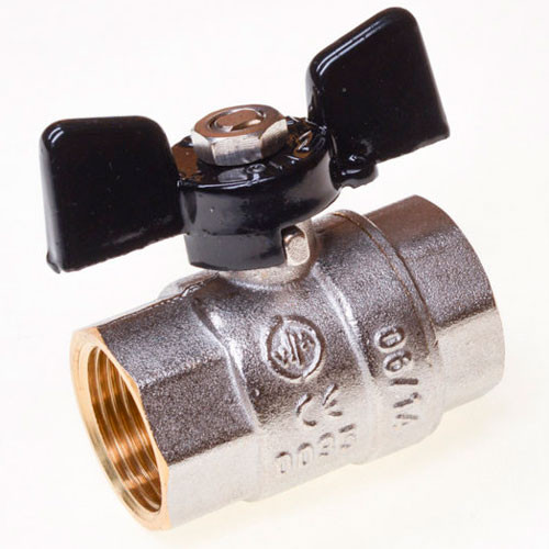 Кран шаровой 3/4 гайка-гайка бабочка Millennium