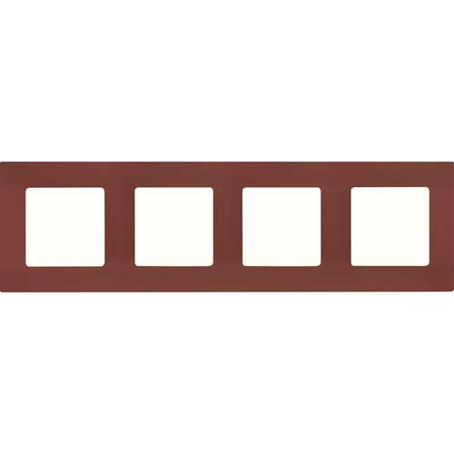 Рамка четырехместная Legrand Etika какао