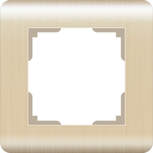 Рамка одинарная Werkel Stream шампань