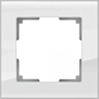 Рамка одинарная Werkel Favorit белый,стекло