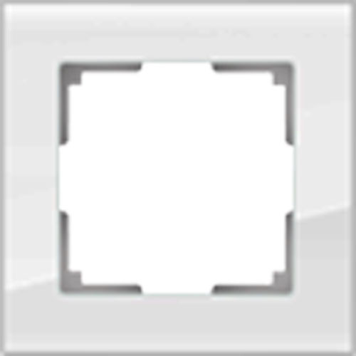 Рамка одинарная Werkel Favorit белый,стекло