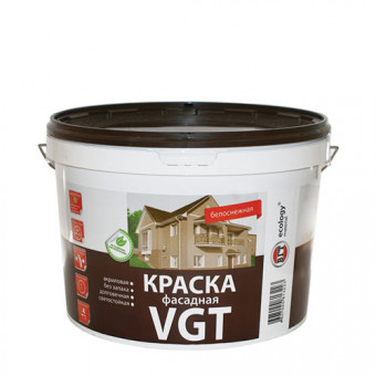 Краска фасадная Белоснежная 3 кг VGT