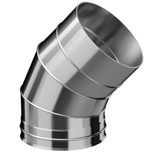 Колено для дымохода 30x200 Нержавейка (Нм 0.80)