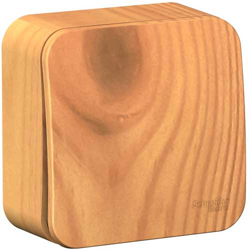 Выключатель одноклавишный открытой установки Schneider Electric Blanca ясень 