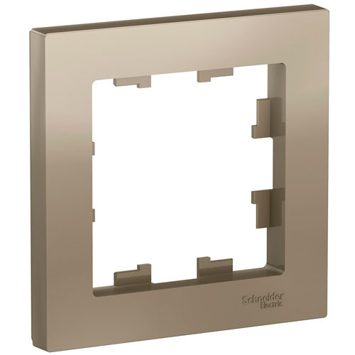 Рамка одинарная Schneider Electric AtlasDesign шампань