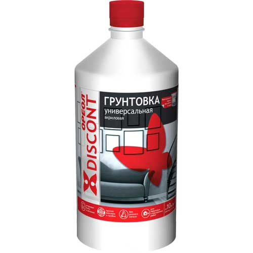 Грунтовка универсальная с антисептиком ВД-АК ОРЕОЛ ДИСКОНТ (Эмпилс) 1 кг,