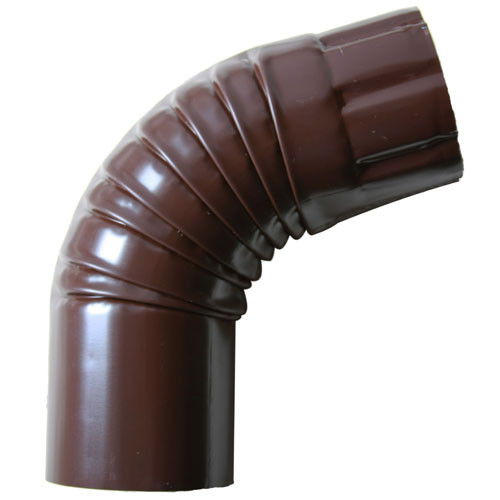 Колено трубы водосточное Коричневая