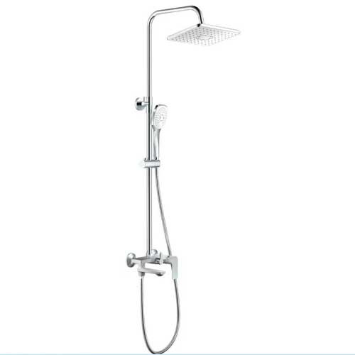 Душевая система НВ 24505 с верхнем душем, смесителем и ручной лейкой, хром