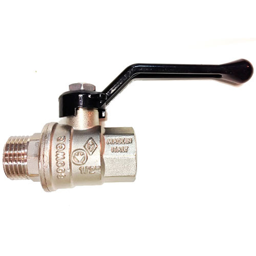 Кран шаровой 1 гайка-штуцер ручка BUGATTI