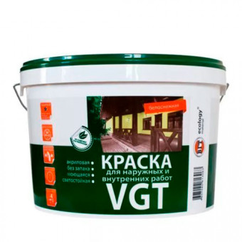 Краска для наружных и внутренних работ Белоснежная 7 кг VGT