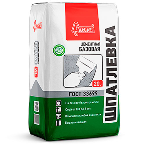 Шпатлевка базовая (цементная) Старатели 20 кг