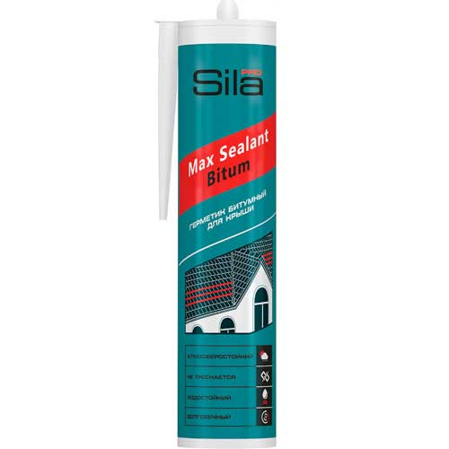 Герметик битумный Bitum для кровли 280 мл. Sila PRO Max Sealant