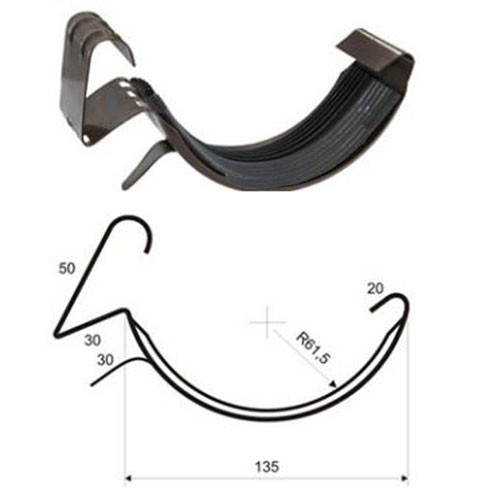 Соединитель водосточных желобов Коричневый