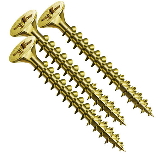 Саморезы по дереву 4.8*130 желтый цинк (100 шт.)