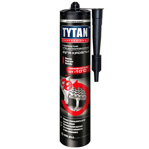Герметик для кровли специализированный прозрачный 310 мл. TYTAN