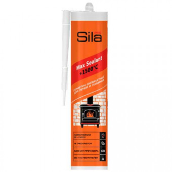 Герметик огнестойкий для печей и каминов черный 280 мл.Sila PRO Max Sealant