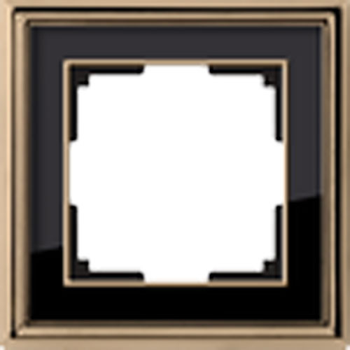Рамка одинарная Werkel Pilacio золото/черный