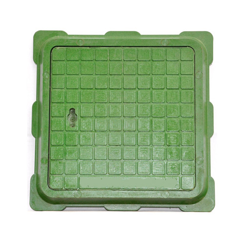 Люк канализационный (квадратный) 460*460 полимерпесчаный 1 т