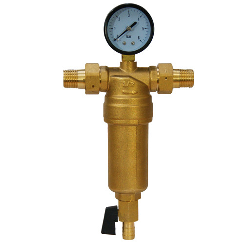 Фильтр с манометром 1/2 для горячей воды Millennium