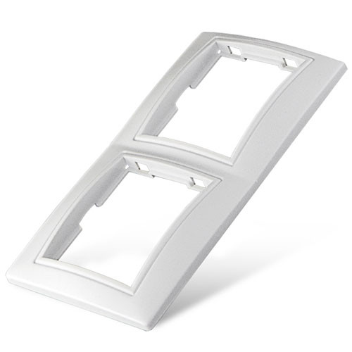 Рамка двойная UNIVersal Севиль белый