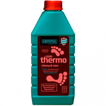 Пластификатор Cemthermo для заливки стяжки теплых полов 1 л. CEMMIX