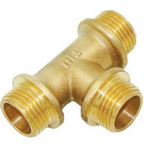 Тройник 1 наружная резьба латунь