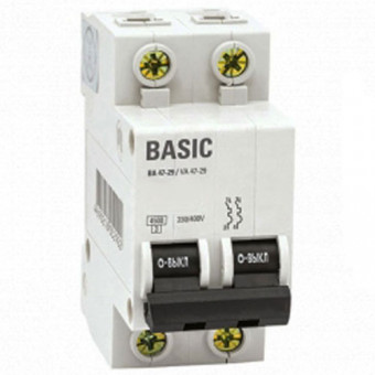 Автоматический выключатель 2п 20А EKF basic