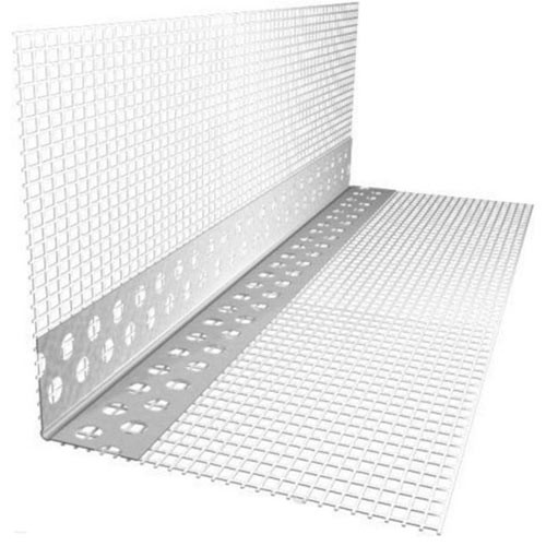 Уголок пластиковый перфорированный 2.5м с сеткой