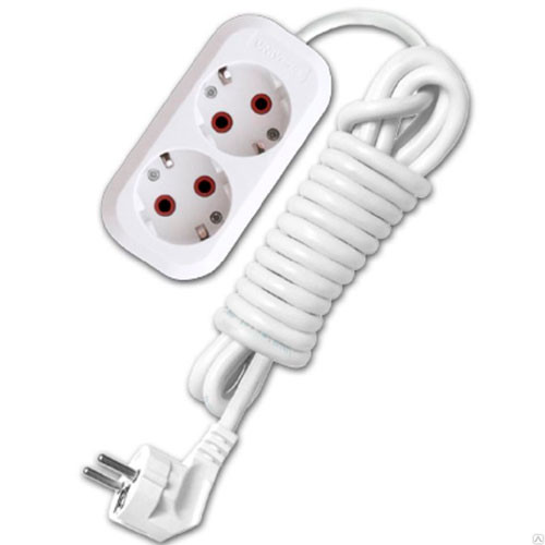 Удлинитель 2х2 м. c заземлением ПВС 3*1 UNIVERSAL