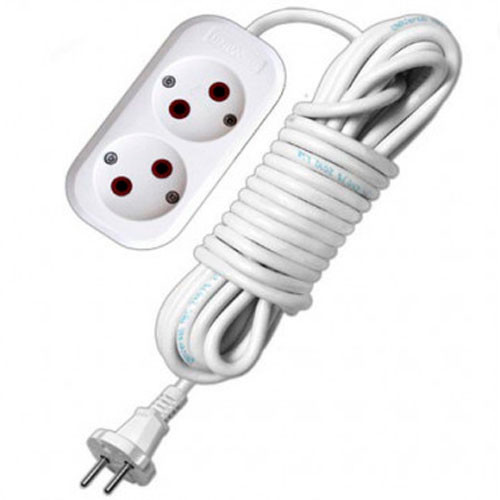 Удлинитель 2х5 м. без заземления ПВС 2*0.75 UNIVERSALl