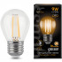 Лампа светодиодная Filament Шар E27 9Вт 2700К GAUSS