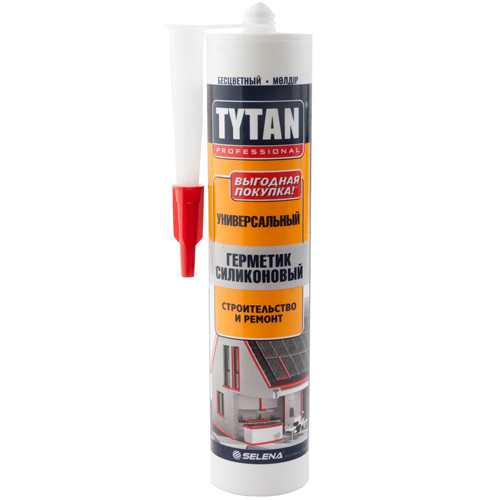 Герметик силиконовый универсальный прозрачный 280 мл. TYTAN