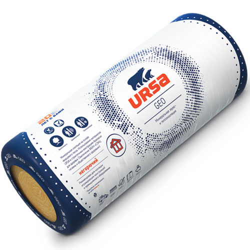 Утеплитель URSA GEO M-15 рулон 1220*8000*50*2 (19.52 м2)