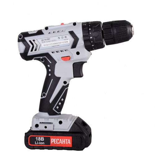 Дрель -шуруповерт аккумуляторная ДА-18-2ЛК-У Ресанта