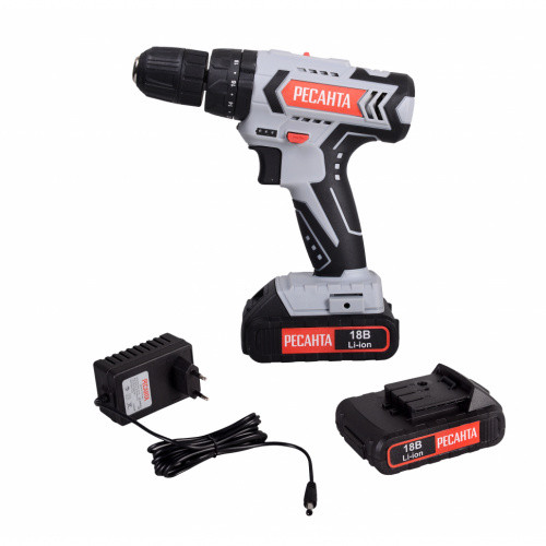 Дрель -шуруповерт аккумуляторная ДА-18-2ЛК-У Ресанта
