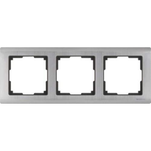 Рамка тройная Werkel Metallik глянцевый никель