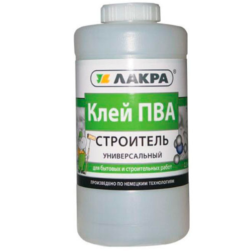 Клей ПВА универсальный СТРОИТЕЛЬ 2,3 кг Лакра