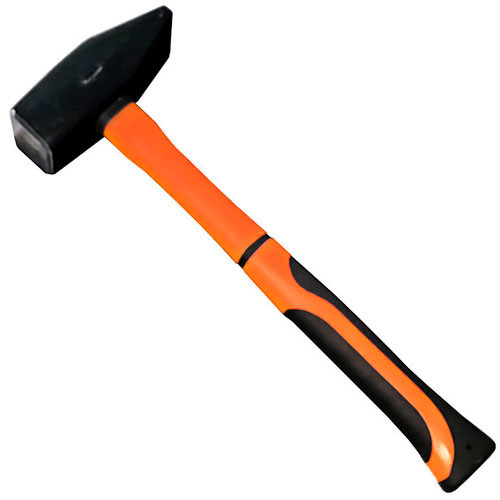 Молоток  400 гр. Квадратный боёк, фиберглассовая двухкомпонентная ручка Вихрь