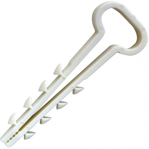 Дюбель-хомут (Плоский) d5-10 мм. белый (100 шт)