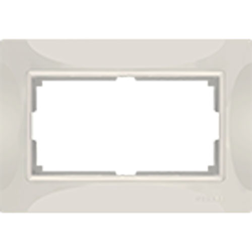 Рамка для двойной розетки Werkel Basic слоновая кость