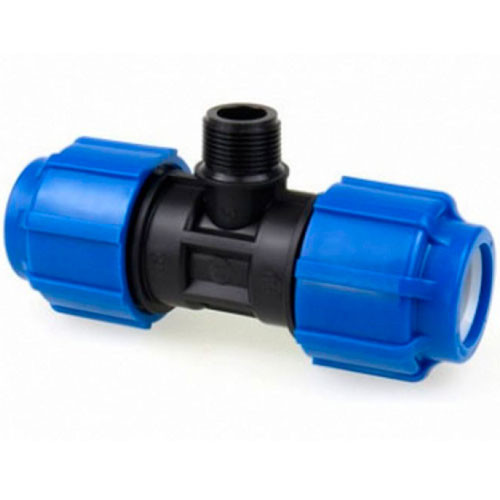 Тройник ПНД 20х3/4х20 (наружная резьба)