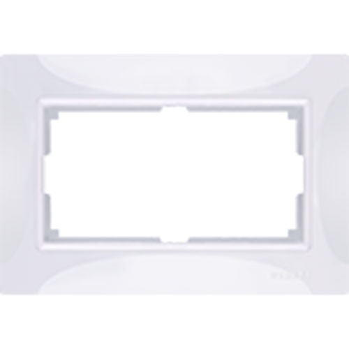 Рамка для двойной розетки Werkel Basic белая